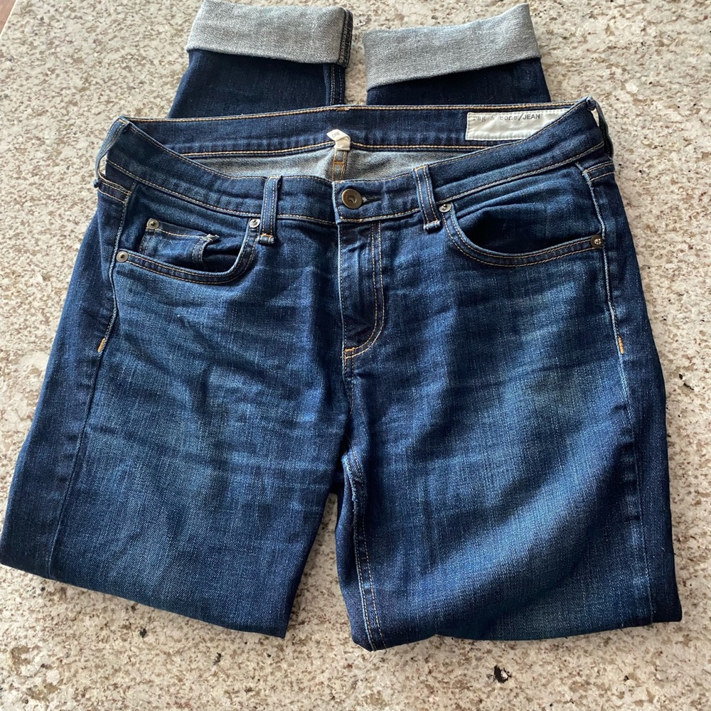 Rag & bone low rise Dre cropped jeans